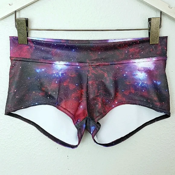 Blackmilk Galaxy Print Athletic Shorts - Picture 3 of 10